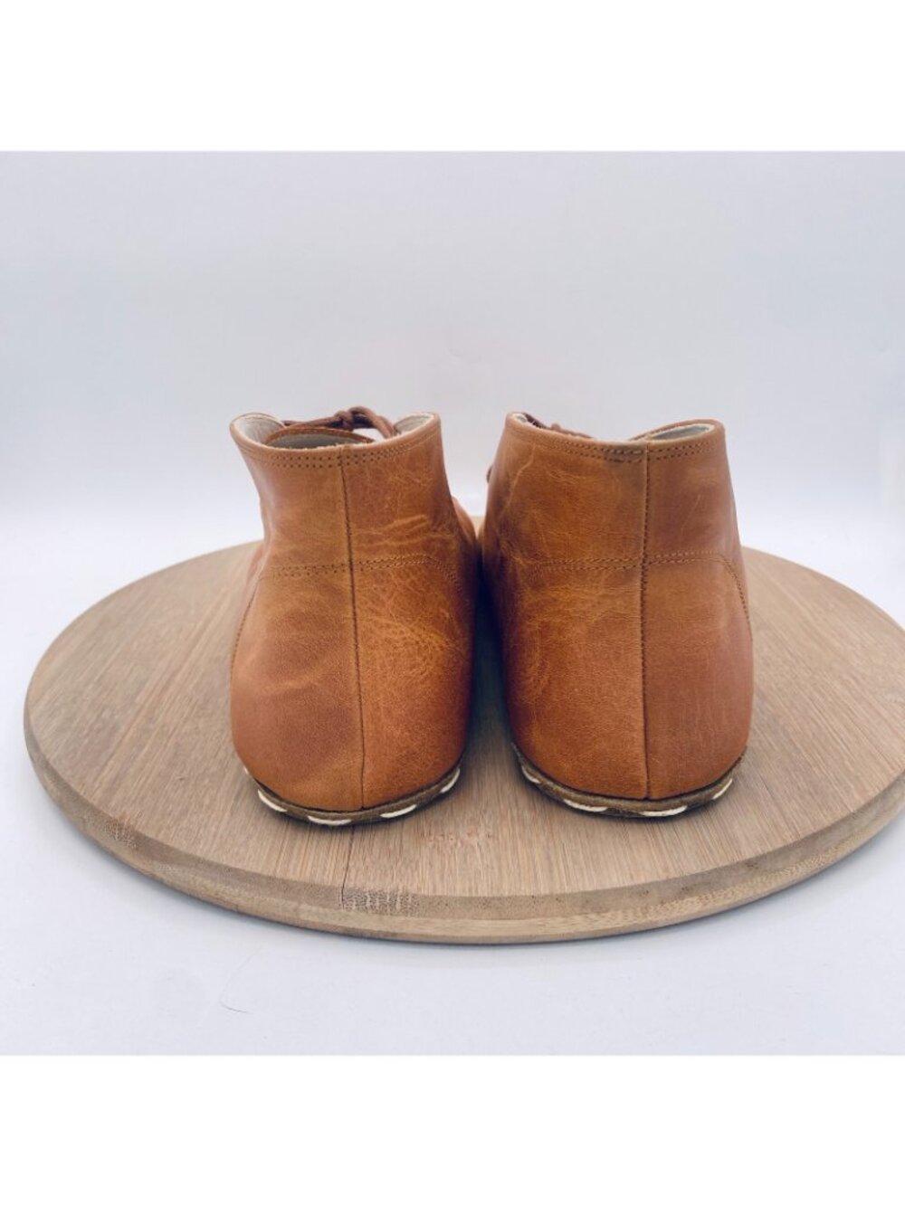 Earthing Harmony Shoes Womens 9 40 Brown Leather Grounding Barefoot Ankle Boots - Picture 8 of 11